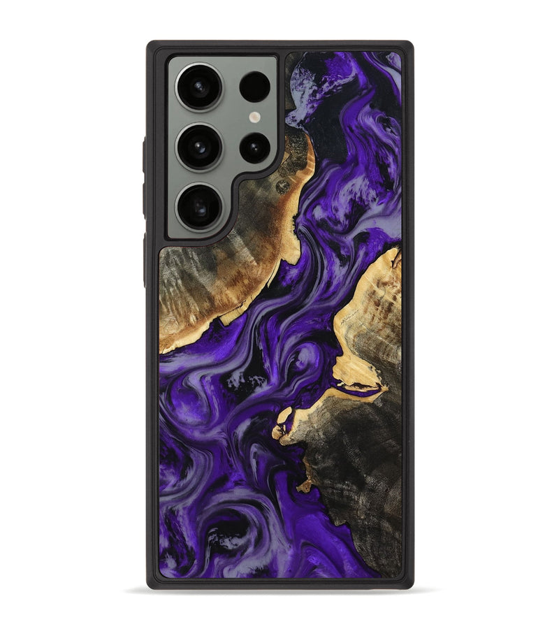 Galaxy S23 Ultra Wood Phone Case - Boaz (Purple, 784408)
