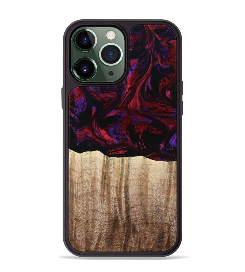 iPhone 13 Pro Max Wood Phone Case - Holden (Red, 784427)