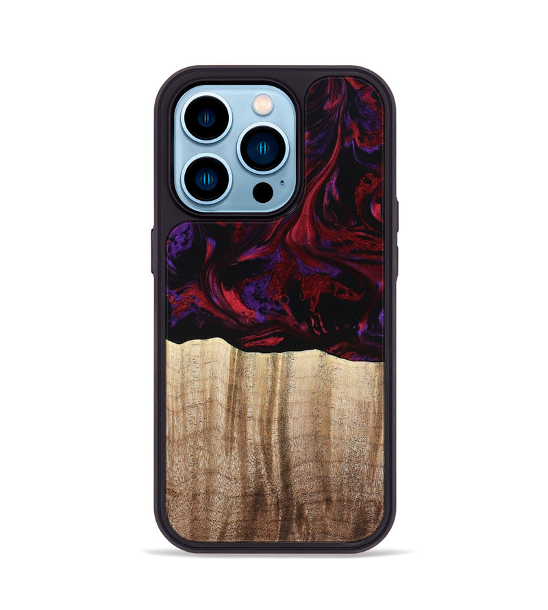 iPhone 14 Pro Wood Phone Case - Holden (Red, 784427)