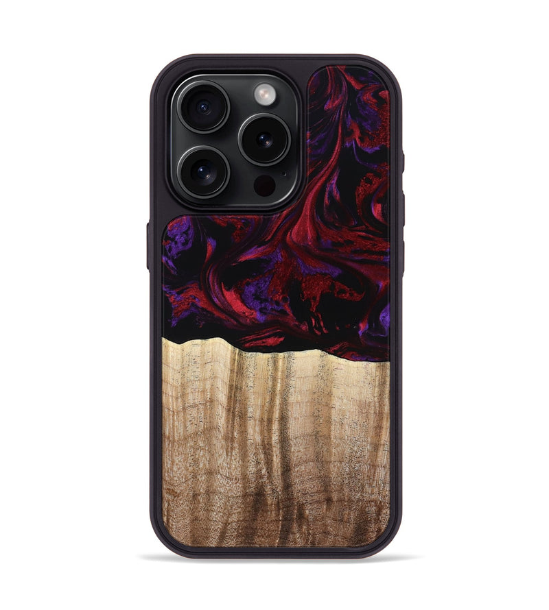 iPhone 15 Pro Wood Phone Case - Holden (Red, 784427)