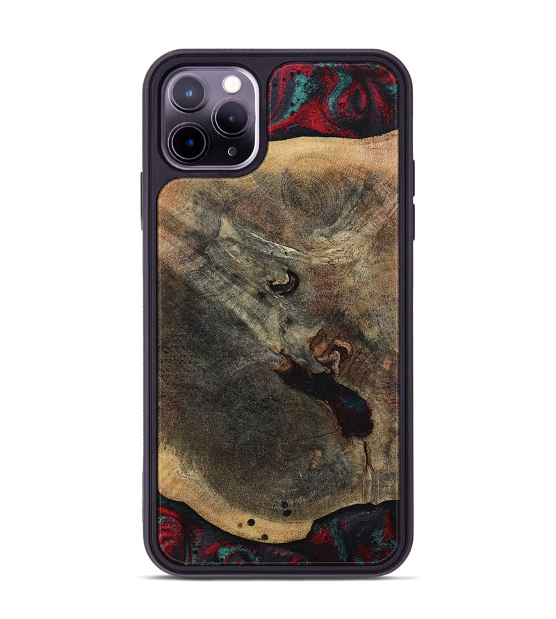 iPhone 11 Pro Max Wood Phone Case - Kiaan (Red, 784434)