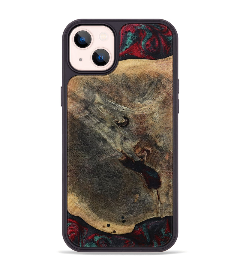 iPhone 14 Plus Wood Phone Case - Kiaan (Red, 784434)