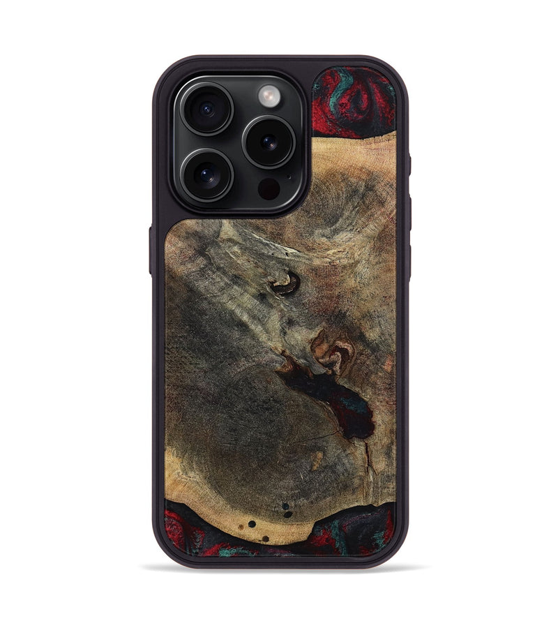 iPhone 15 Pro Wood Phone Case - Kiaan (Red, 784434)