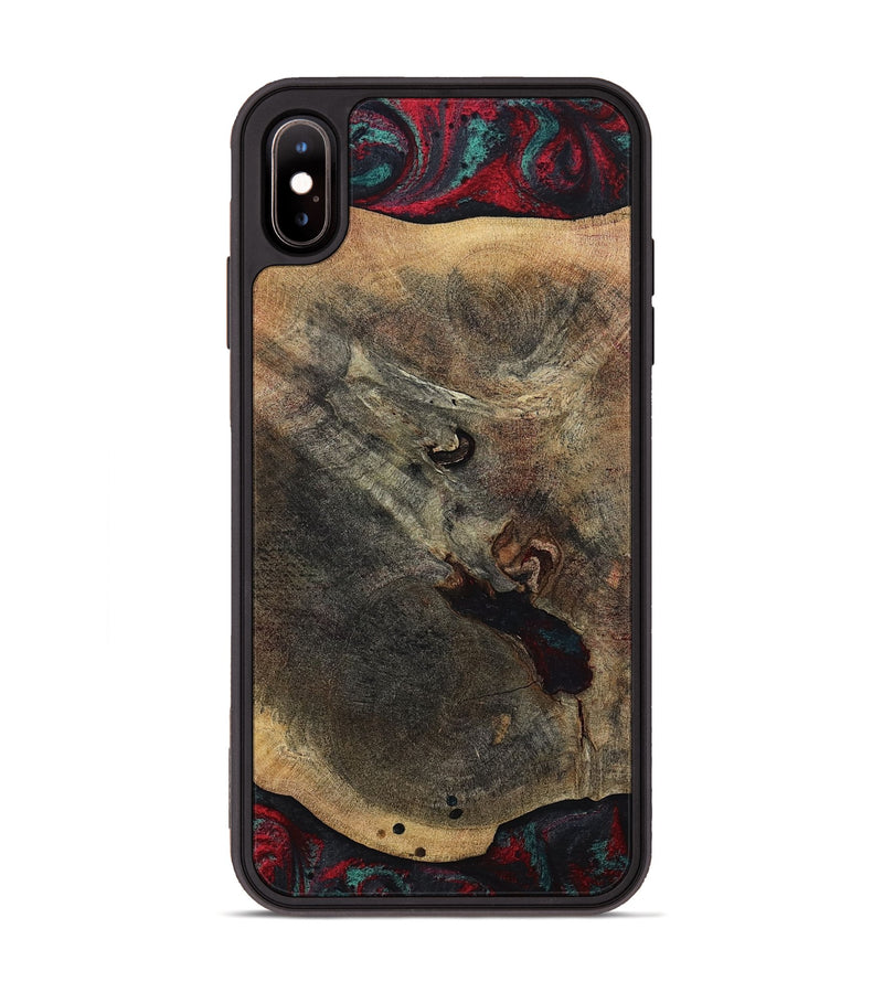 iPhone Xs Max Wood Phone Case - Kiaan (Red, 784434)