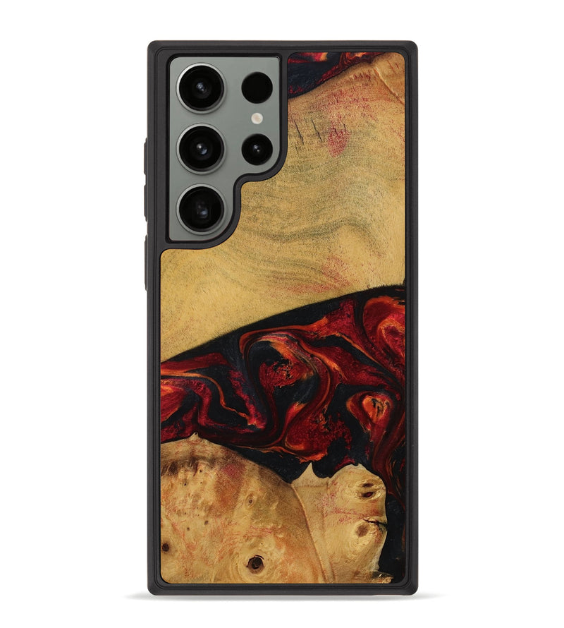 Galaxy S23 Ultra Wood Phone Case - Liz (Red, 784435)