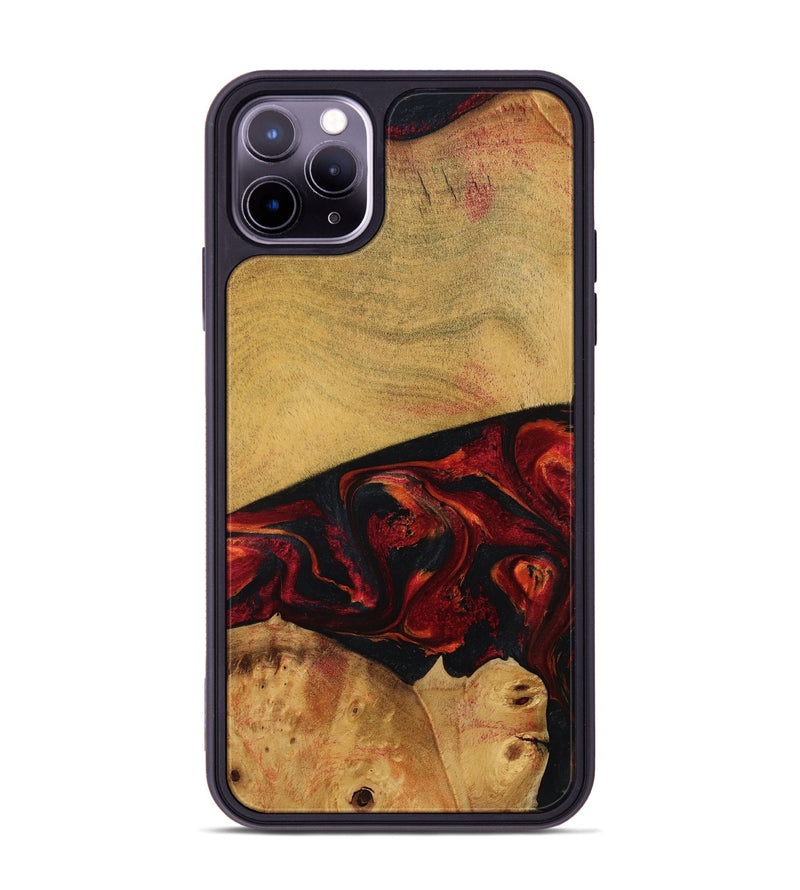 iPhone 11 Pro Max Wood Phone Case - Liz (Red, 784435)