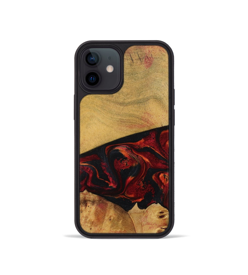 iPhone 12 mini Wood Phone Case - Liz (Red, 784435)