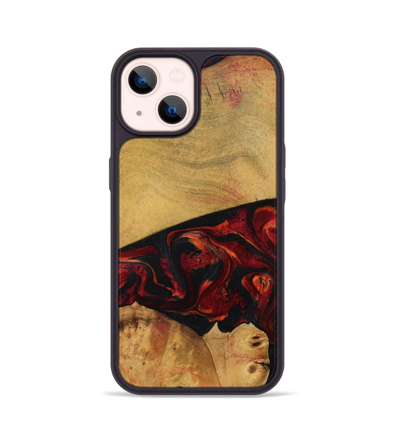 iPhone 14 Wood Phone Case - Liz (Red, 784435)
