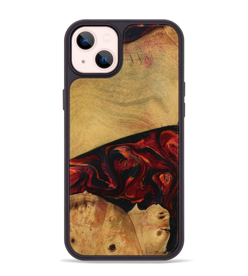 iPhone 14 Plus Wood Phone Case - Liz (Red, 784435)