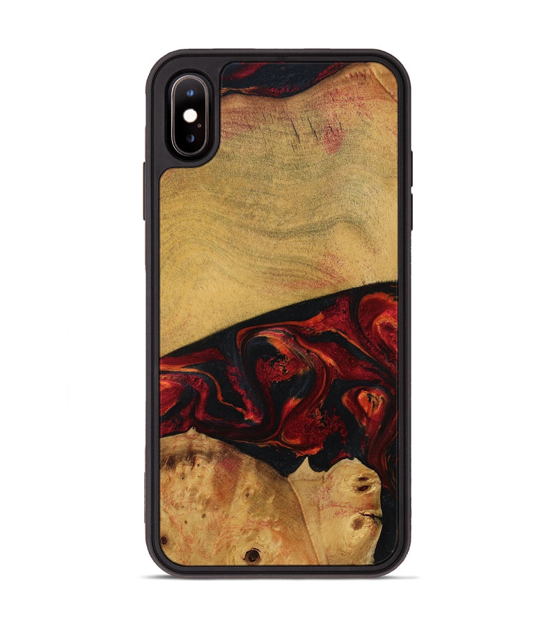 iPhone Xs Max Wood Phone Case - Liz (Red, 784435)