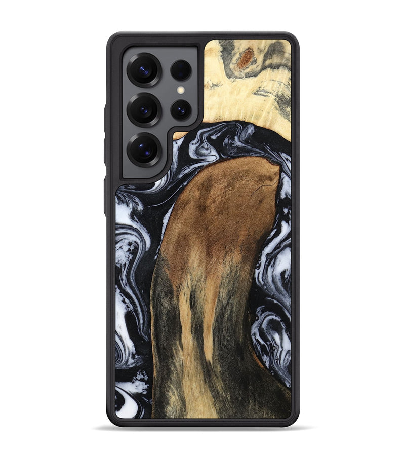 Galaxy S25 Ultra Wood Phone Case - Iona (Black & White, 784440)