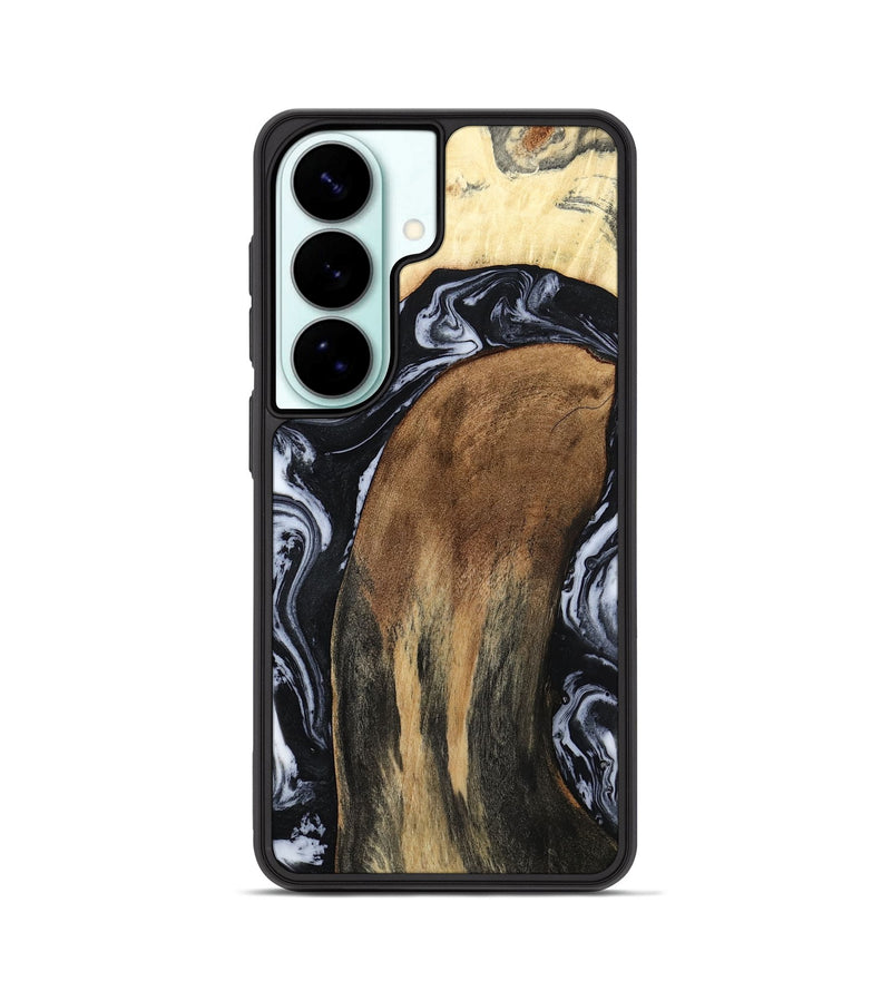 Galaxy S26 Wood Phone Case - Iona (Black & White, 784440)