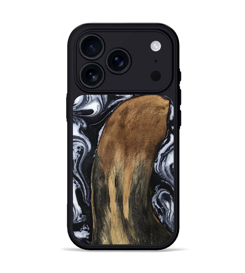 iPhone 17 Pro Wood Phone Case - Iona (Black & White, 784440)