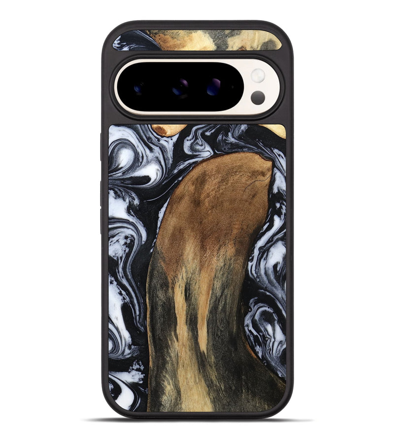 Pixel 10 Pro XL Wood Phone Case - Iona (Black & White, 784440)