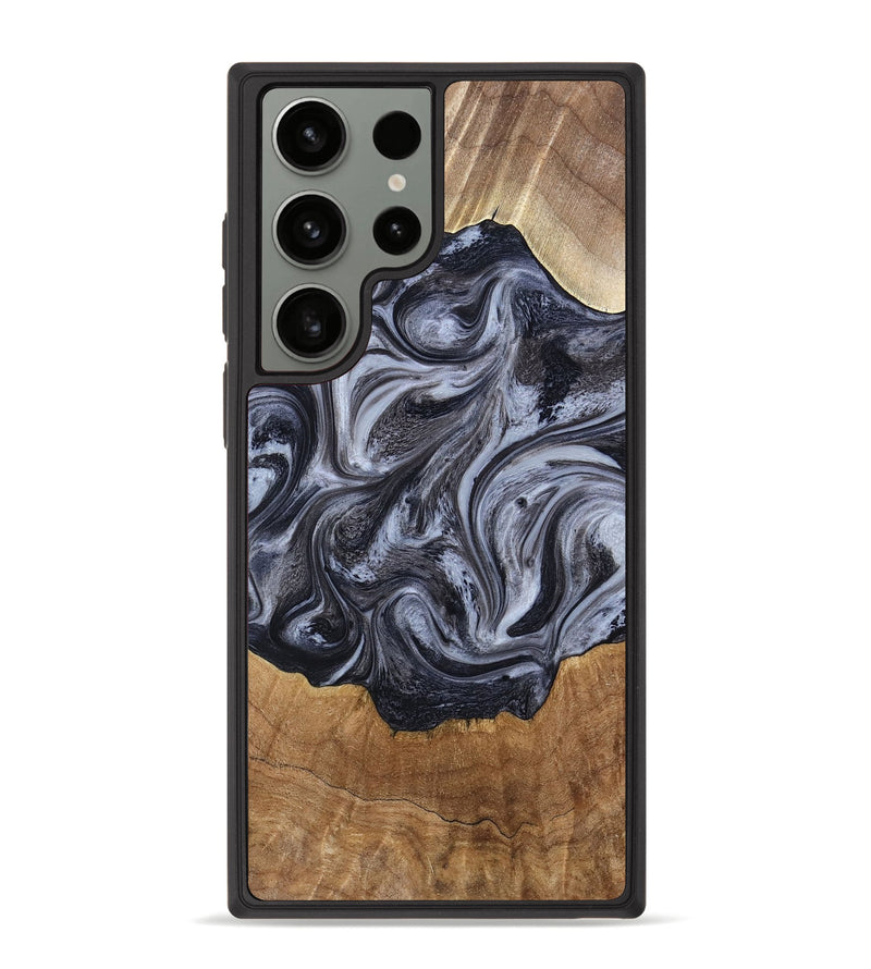 Galaxy S23 Ultra Wood Phone Case - Clifton (Black & White, 784447)