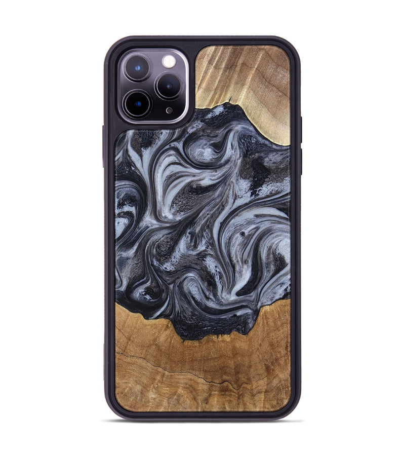 iPhone 11 Pro Max Wood Phone Case - Clifton (Black & White, 784447)