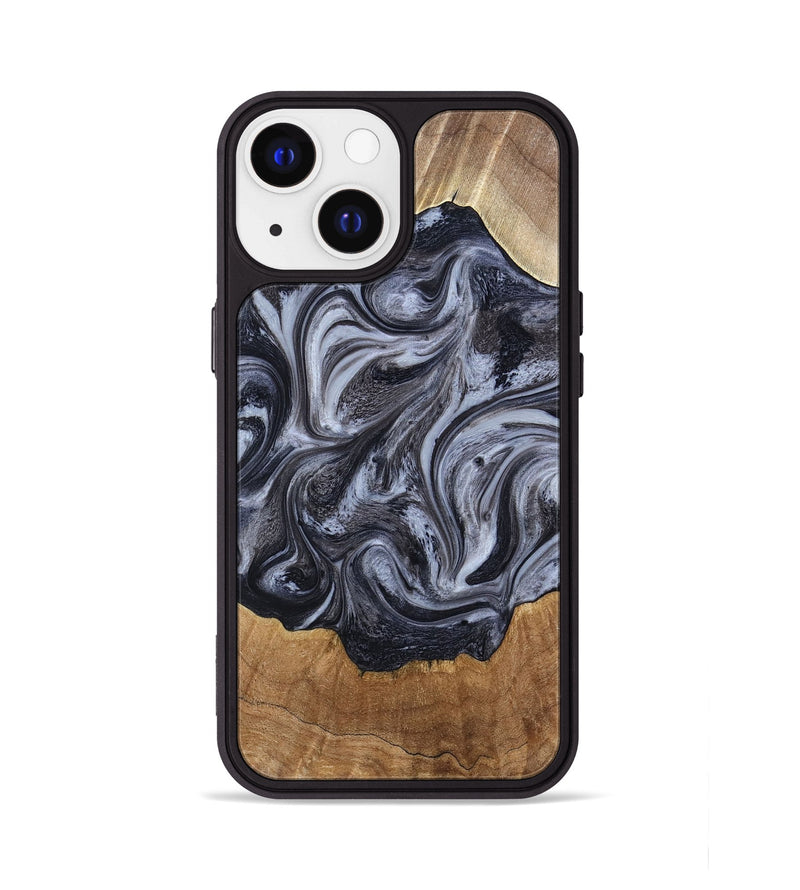 iPhone 13 Wood Phone Case - Clifton (Black & White, 784447)
