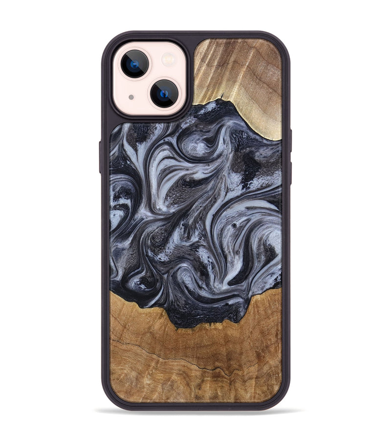 iPhone 14 Plus Wood Phone Case - Clifton (Black & White, 784447)