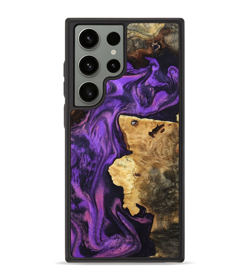 Galaxy S23 Ultra Wood Phone Case - Katia (Purple, 784577)