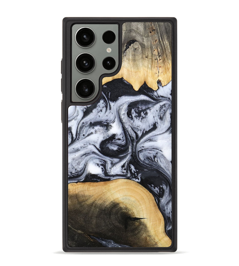 Galaxy S23 Ultra Wood Phone Case - Aja (Black & White, 784591)