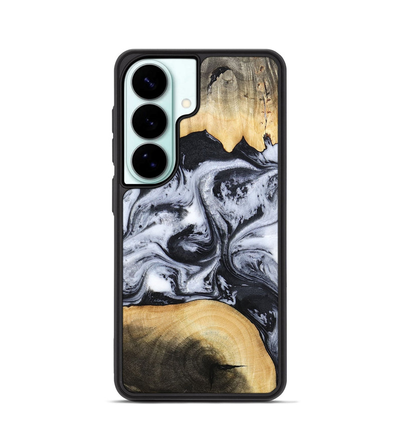 Galaxy S26 Wood Phone Case - Aja (Black & White, 784591)