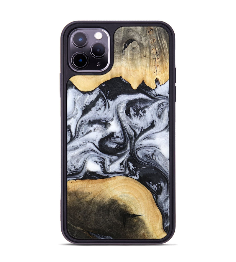 iPhone 11 Pro Max Wood Phone Case - Aja (Black & White, 784591)