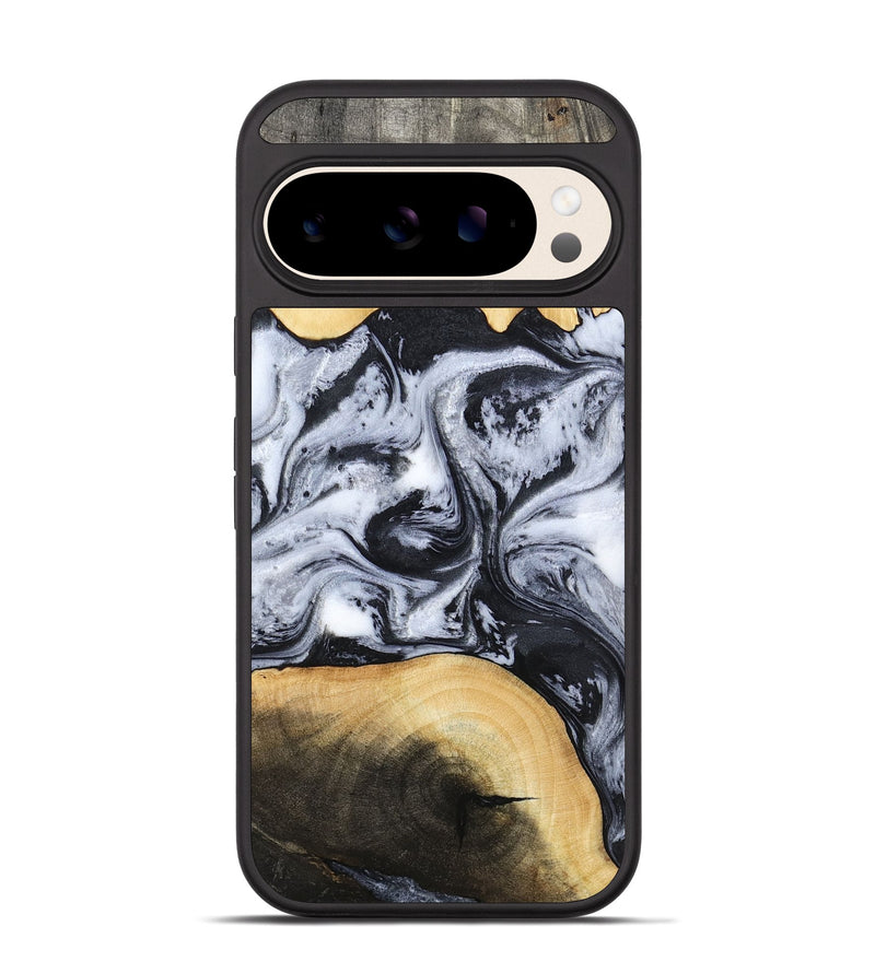 Pixel 10 Pro Wood Phone Case - Aja (Black & White, 784591)