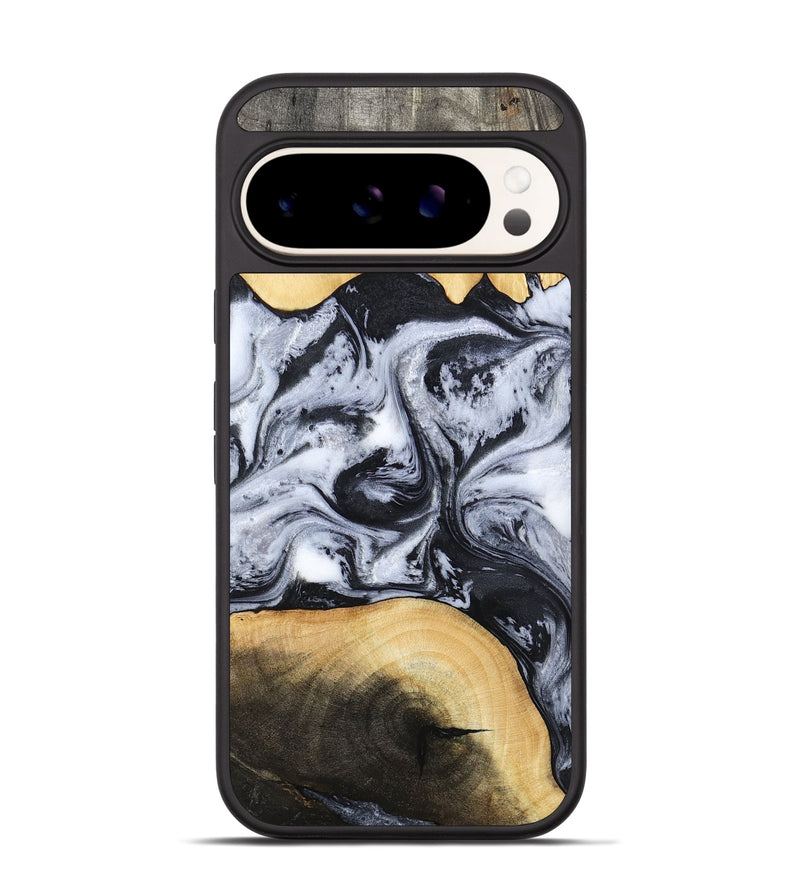 Pixel 9 Wood Phone Case - Aja (Black & White, 784591)