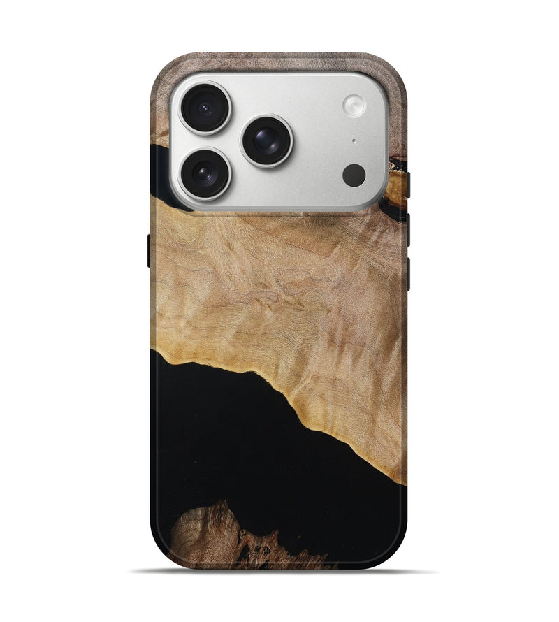 iPhone 17 Pro Wood Live Edge Phone Case - Elzie (Wood Burl, 784647)