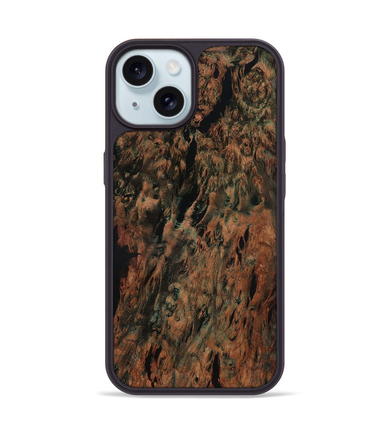 iPhone 15 Wood Phone Case - Karter (Wood Burl, 784727)