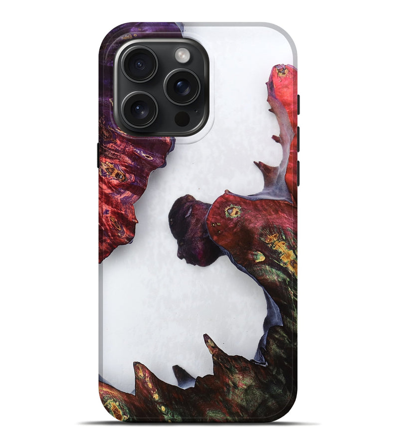 iPhone 16 Pro Max Wood Live Edge Phone Case - Janeen (Clear, 784813)