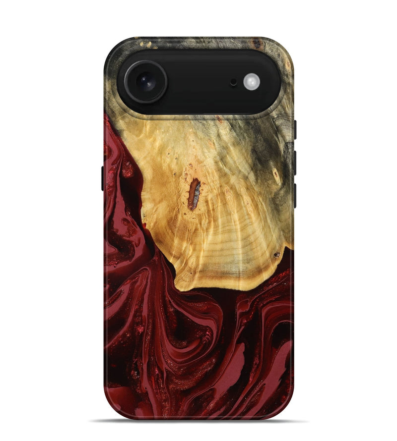 iPhone 17 Air Wood Live Edge Phone Case - Verdie (Red, 784816)