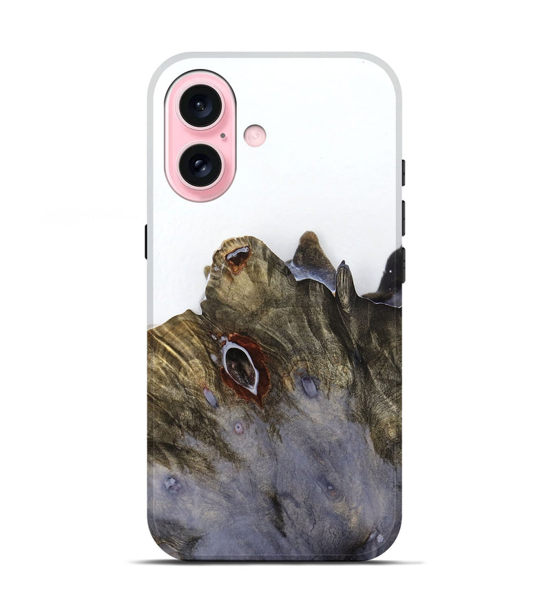 iPhone 17 Wood Live Edge Phone Case - Ruby (Clear, 784820)