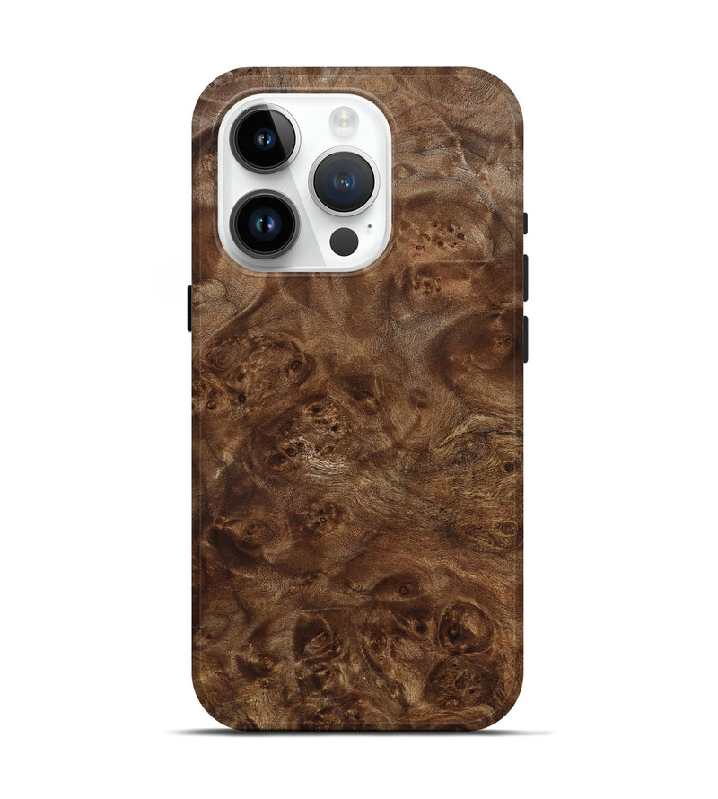 iPhone 15 Pro Wood Live Edge Phone Case - Izan (Wood Burl, 784822)