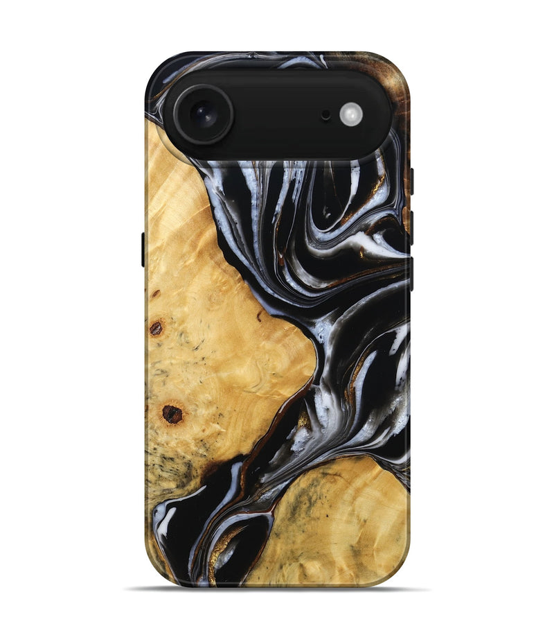 iPhone 17 Air Wood Live Edge Phone Case - Quinten (Black & White, 784827)