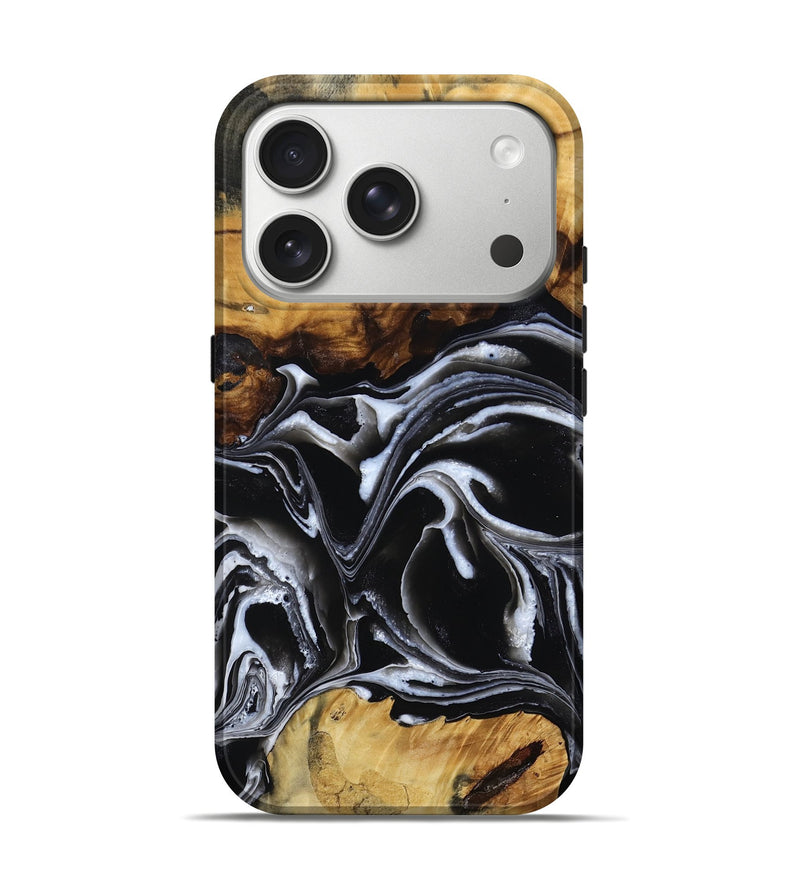 iPhone 17 Pro Wood Live Edge Phone Case - Price (Black & White, 784828)