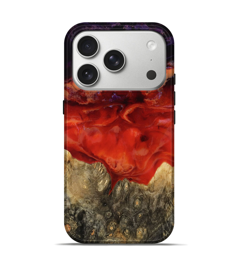 iPhone 17 Pro Wood Live Edge Phone Case - Lexie (Red, 784840)