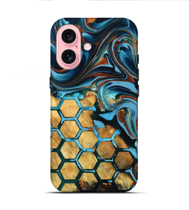 iPhone 16 Wood Live Edge Phone Case - Gladys (Pattern, 784847)