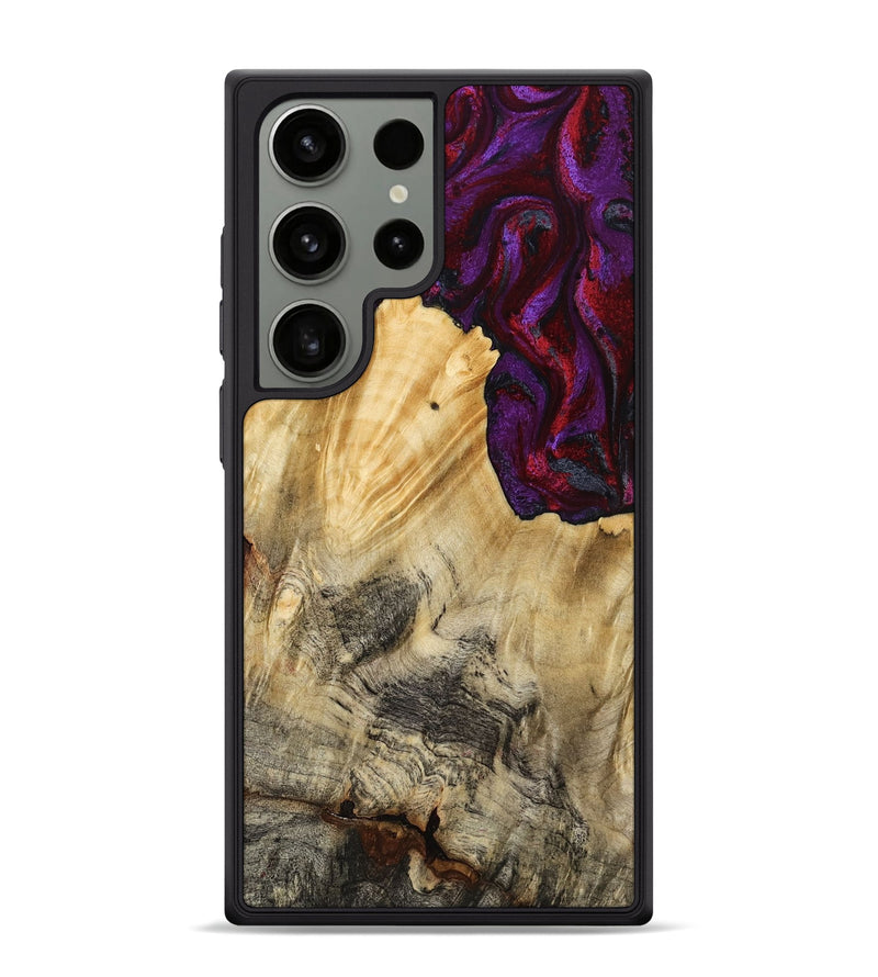Galaxy S24 Ultra Wood Phone Case - Vickie (Red, 784878)