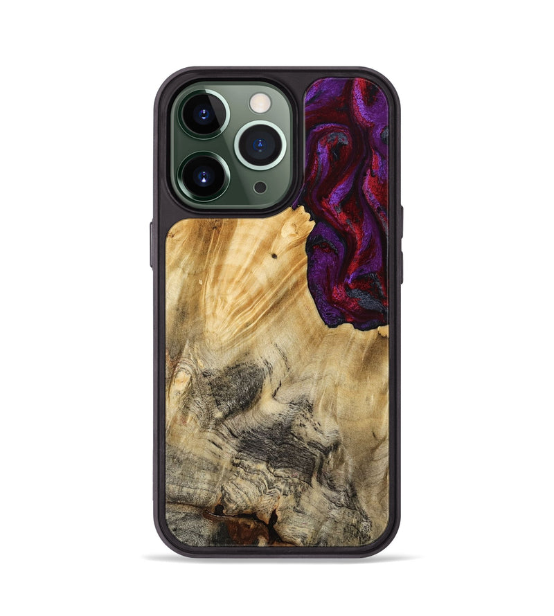 iPhone 13 Pro Wood Phone Case - Vickie (Red, 784878)