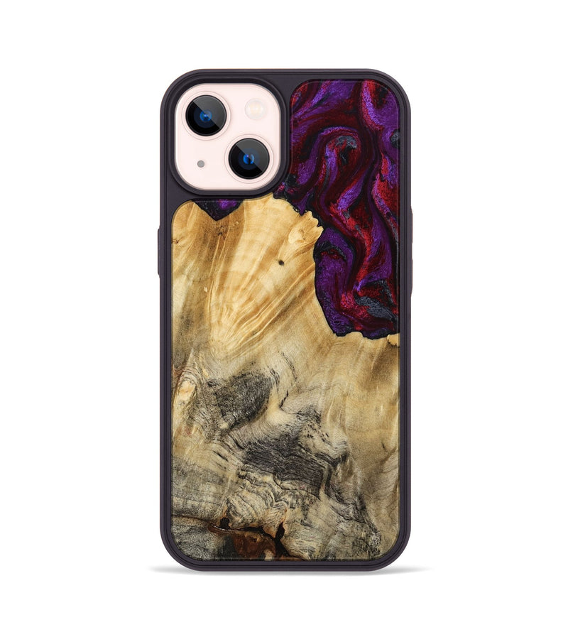 iPhone 14 Wood Phone Case - Vickie (Red, 784878)