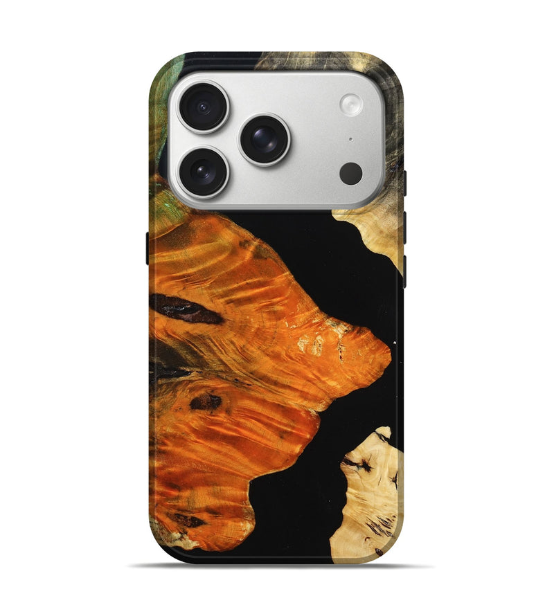 iPhone 17 Pro Wood Live Edge Phone Case - Hedwig (Wood Burl, 785095)