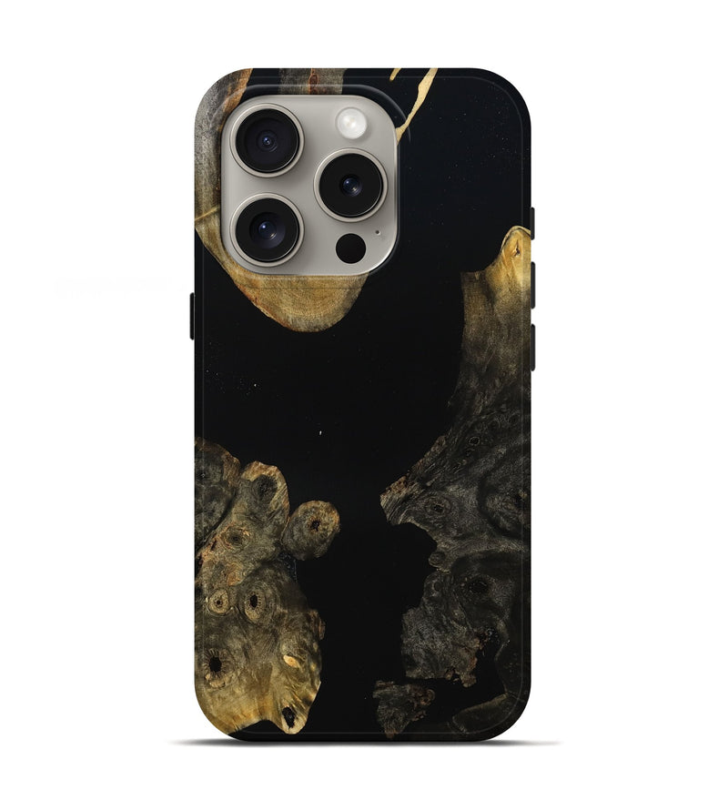 iPhone 16 Pro Wood Live Edge Phone Case - Early (Wood Burl, 785100)