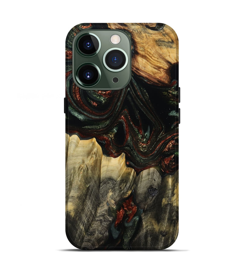 iPhone 13 Pro Wood Live Edge Phone Case - Lanny (Red, 785110)