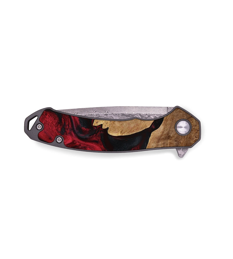 EDC Wood Pocket Knife - Tyrese (Red, 785278)