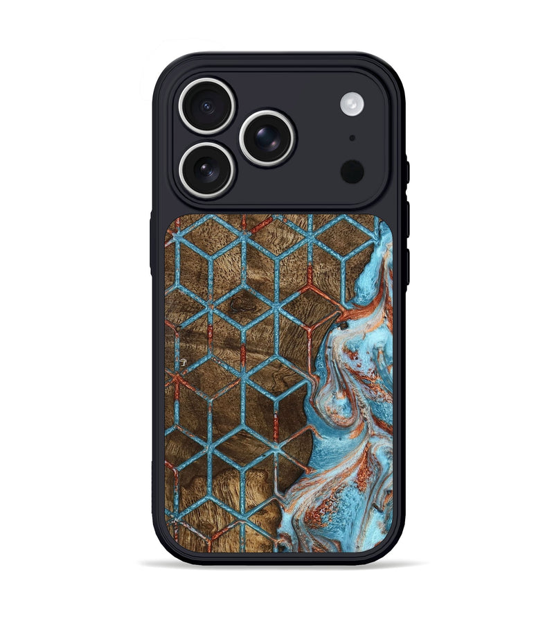 iPhone 17 Pro Wood Phone Case - Oral (Pattern, 785292)