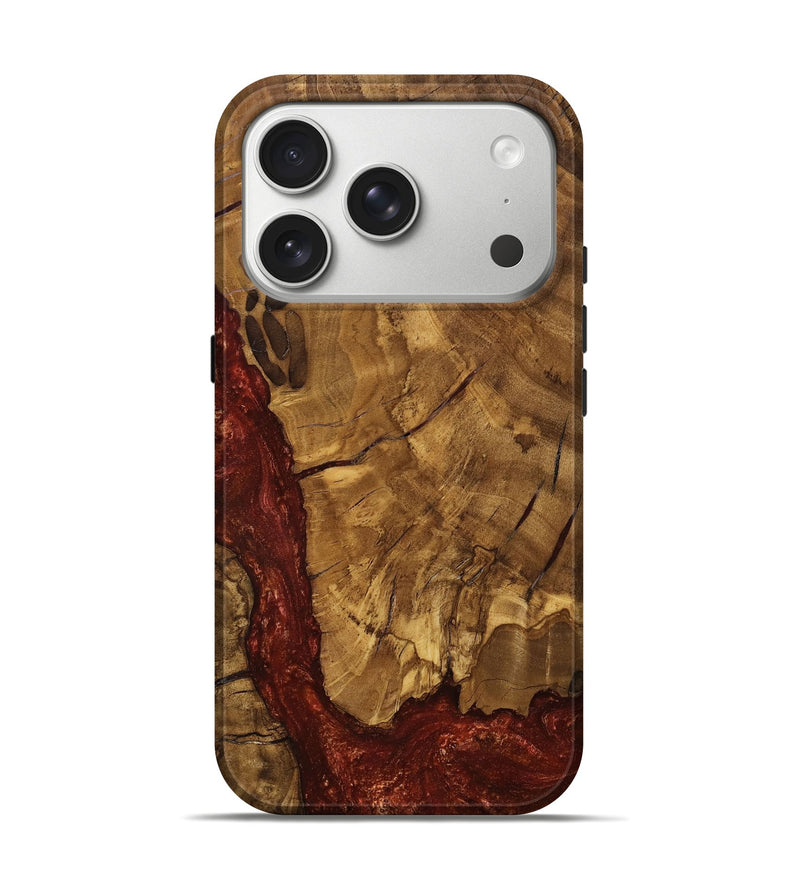 iPhone 17 Pro Wood Live Edge Phone Case - Wilford (Ancient Olive, 785391)