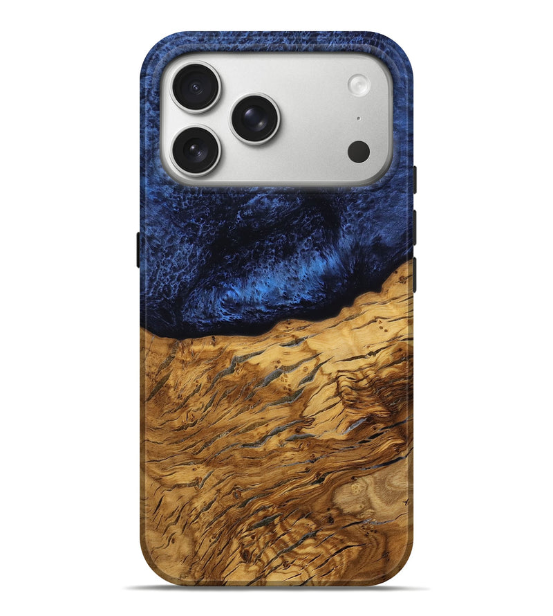 iPhone 17 Pro Max Wood Live Edge Phone Case - Wilbur (Ancient Olive, 785392)