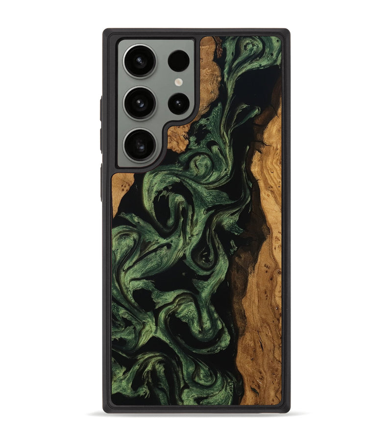 Galaxy S23 Ultra Wood Phone Case - Yahya (Ancient Olive, 785520)
