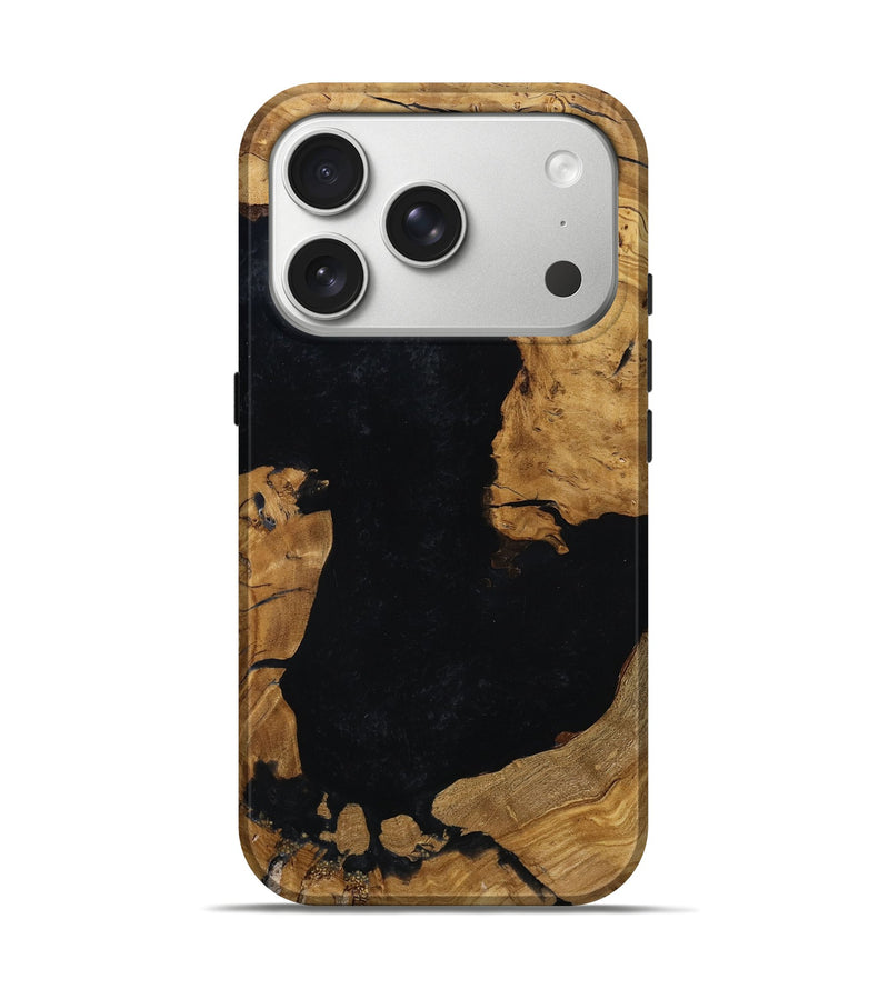 iPhone 17 Pro Wood Live Edge Phone Case - Raelynn (Ancient Olive, 785529)